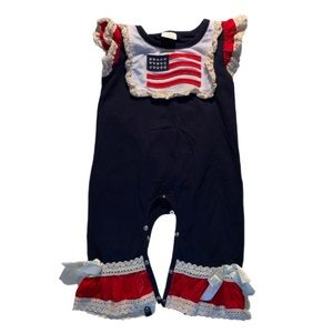 Boutique Americana ruffle romper